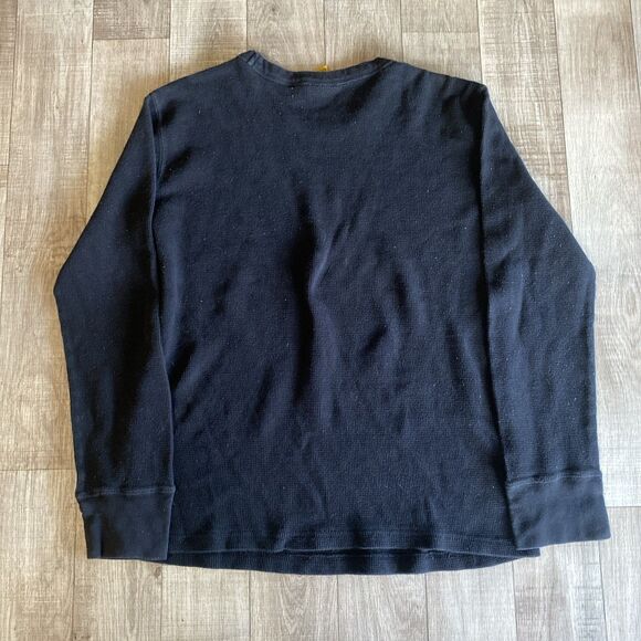 AC/DC Rockware Thermal Waffle Men Shirt Large Back In Black Grunge Music Band - Picture 4 of 7